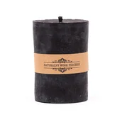 Świece - Świeca z wosku pszczelego walec średni II czarny - miniaturka - grafika 1