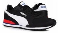 Sneakersy męskie - Buty sneakersy męskie Puma St Runner Czarne R. 40 - miniaturka - grafika 1