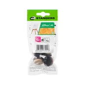 Zawiasy, okucia i inne akcesoria - Podkładki pod meble wbijane beżowe filcowe 24x24 mm 4 sztuki Standers - miniaturka - grafika 1