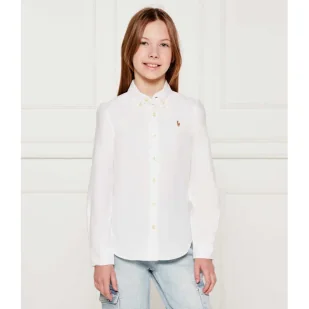 POLO RALPH LAUREN Koszula Regular Fit - Bluzki dla dziewczynek - miniaturka - grafika 1