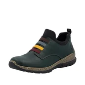 Kozaki damskie - Rieker Damskie N32G7 krótkie kozaki, zielone, 42 EU, zielony, 42 EU - miniaturka - grafika 1