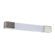 Lampy ścienne - Prostokątny kinkiet Parks W200526001 Zumaline LED 3,7W 3000K IP44 nikiel - miniaturka - grafika 1