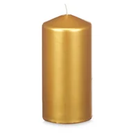 Świece - Świeca walec LUNAR złota, Ø 7 cm - miniaturka - grafika 1