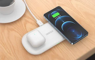 Podwójna szybka ładowarka bezprzewodowa Choetech T535 (biała) - Ładowarki do telefonów - miniaturka - grafika 7