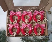 Bombki - Bombki makramowe ozdobne zawieszki na choinkę - miniaturka - grafika 1