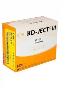 KDM, Strzykawki INS G27 (0,40X12) U-100, 100 szt. - Akcesoria dla osób starszych i niepełnosprawnych - miniaturka - grafika 1
