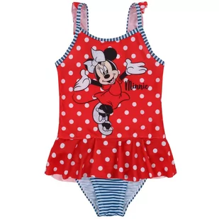 DISNEY Myszka Minnie Czerwony strój kąpielowy w groszki, dziewczecy 8-9 lat 128-134 cm - Moda i Uroda OUTLET - miniaturka - grafika 1
