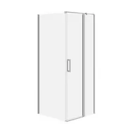 Kabiny prysznicowe - Kabina prysznicowa Cersanit Moduo 80x90x195 prostokątna prawa chrom transparentne S601-288 - miniaturka - grafika 1