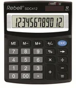 Kalkulatory - Skaičiuotuvas mažas stalinis Rebell SDC412 - miniaturka - grafika 1