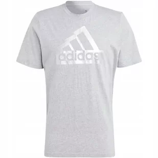 Koszulka męska adidas Sportswear Future Icons Metallic Tee szara II3467 M - Koszulki męskie - miniaturka - grafika 1