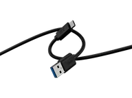 Kable USB - Kabel ISY IUC-1029 USB-A do USB-C 3.2 1,5 m Czarny - miniaturka - grafika 1