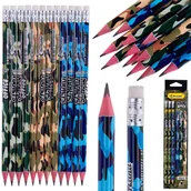 Kredki, ołówki, pastele i pisaki - OŁÓWKI ZESTAW OŁÓWKÓW Z GUMKĄ 12SZT HB=2 - miniaturka - grafika 1