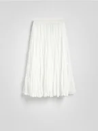 Spódnice - Reserved - Spódnica midi z efektem gniecenia - biały - miniaturka - grafika 1