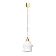Lampy sufitowe - Kaspa Szklana lampa salonowa LONGIS 10879105 pokojowy żyrandol biały - miniaturka - grafika 1