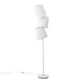Lampy stojące - Beliani Lampa stojąca biała RIO GRANDE - miniaturka - grafika 1