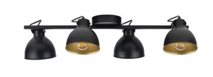 Sigma czarno-złote reflektorki w stylu loft MARS 4 32272 podłużna lampa sufitowa metalowe klosze 32272 - Lampy pozostałe - miniaturka - grafika 1