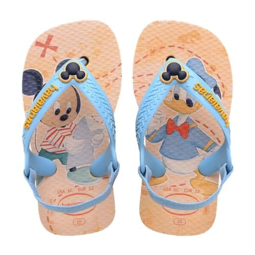 Havaianas Unisex Baby Disney Classics II japonki, żółty (Pop Yellow), rozmiar 42 EU, Pop Żółty, 7 UK Child