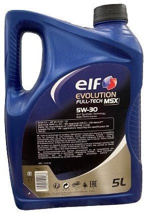 ENGINE OIL ELF EVOLUT FT MSX 5W/30 5L