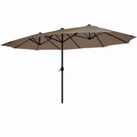 Parasole ogrodowe - Parasol podwójny brązowy - miniaturka - grafika 1