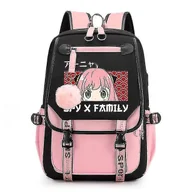 Torby na laptopy - Spy X Family Anya Forger Plecaki Anime Wodoodporna torba na laptopa Torby szkolne dla dzieci Dziewczęca torba podróżna Tornister Mochila wysoka jak... - miniaturka - grafika 1