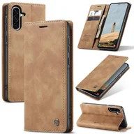 Etui i futerały do telefonów - CaseMe 013 Wielofunkcyjne poziome skórzane etui na telefon z klapką Brown For Samsung Galaxy A56 - miniaturka - grafika 1