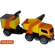 Samochody i pojazdy dla dzieci - POLESIE Poland GripTrucks Wywrotka z naczepą - miniaturka - grafika 1