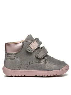 Geox Sneakersy B Macchia Girl B164PC 07722 C1FK8 Szary - Buty dla dziewczynek - miniaturka - grafika 1
