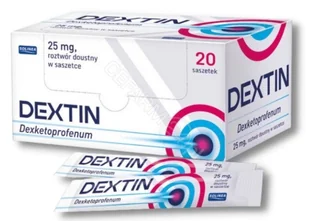 Solinea SP. Z O.O. SP.K. Dextin 25 mg roztwór doustny 20 saszetek po 10 ml 3608871 - Leki przeciwbólowe - miniaturka - grafika 1