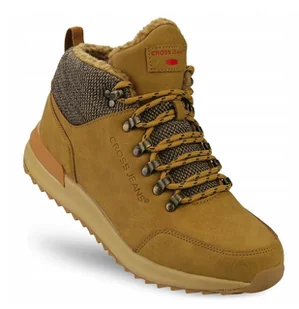 Cross Jeans EE1R4114C Buty Męskie Trapery Brązowe Styl i Komfort na Zimę - Buty trekkingowe męskie - miniaturka - grafika 1