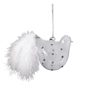 Bombki - Bombka szklana ptaszek 7 x 14 cm - miniaturka - grafika 1