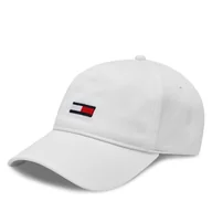 Czapki męskie - Czapka z daszkiem Tommy Jeans Tjm Elongated Flag Cap AM0AM11692 White YBR - miniaturka - grafika 1