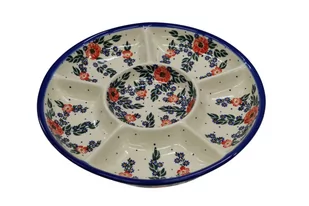 Ceramiczna półmisek dzielony Ceramika Bolesławiec - Miski i półmiski - miniaturka - grafika 1