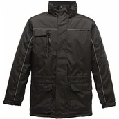 Kurtki męskie - Regatta Męska kurtka parka z hydrometrem Heavy Duty Czarny/Czarny M - miniaturka - grafika 1