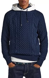 Pepe Jeans Sweter męski Sly, Niebieski (Dulwich), L - Swetry męskie - miniaturka - grafika 1