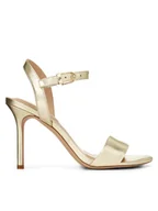 Sandały damskie - LAUREN RALPH LAUREN Sandały Gwen 802940587001 Złoty - miniaturka - grafika 1