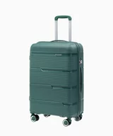 Walizki - PUCCINI Średnia walizka z polipropylenu zielona - miniaturka - grafika 1