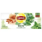 Herbata - Lipton LIPTON_Herbata ziołowa Mięta z Eukaliptusem 20 torebek 26g 8717163856765 - miniaturka - grafika 1
