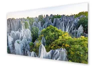 Dekoracje domu - Panel kuchenny HOMEPRINT Kamienny las 125x50 cm - miniaturka - grafika 1