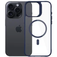 Etui i futerały do telefonów - Etui 3MK Satin Guardx MagCase do Apple iPhone 16 Pro Max Przezroczysto-niebieski - miniaturka - grafika 1
