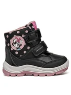 Buty dla dziewczynek - Geox Śniegowce B Flanfil Girl B Abx B463WC 0BCMN C9289 M Czarny - miniaturka - grafika 1