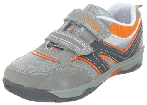 Swissies Vega 1-046-201 półbuty chłopięce, szary - Szary Light Grey Cement Honey Orange - 35 EU