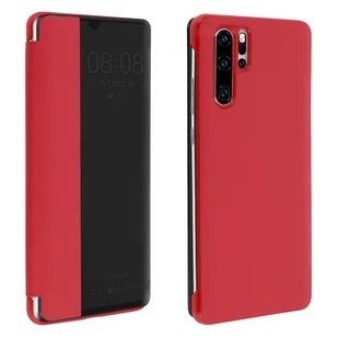Etui z klapką Smart view do Huawei P30 Pro - czerwone - Etui i futerały do telefonów - miniaturka - grafika 1
