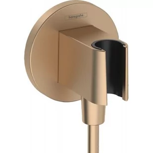 Hansgrohe FixFit S przyłącze kątowe z uchwytem prysznicowym brąz szczotkowany 26888140 - Akcesoria do armatury i ceramiki - miniaturka - grafika 1
