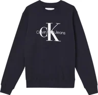 Bluzy męskie - Calvin Klein Bluza Męska Core Monogram Crewne Navy J30J320933 Chw Xl - miniaturka - grafika 1
