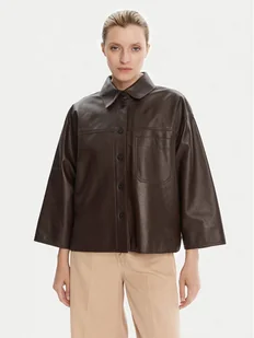 Weekend Max Mara Kurtka skórzana Stecca 2525446051 Brązowy Relaxed Fit - Kurtki damskie - miniaturka - grafika 1