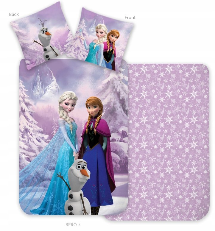 Pościel Dziecięca 140x200 Kraina Lodu Anna Elsa Olaf Frozen 72