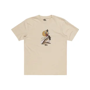 Męska Koszulka z krótkim rękawem QUIKSILVER NEVERENDING SURF SS EQYZT07677-WDW0 – Beżowy - Koszulki męskie - miniaturka - grafika 1