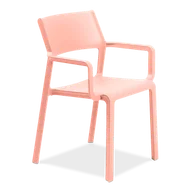 Krzesła - D2.Design Krzesło Trill z podłokietnikami różowe 206407 - miniaturka - grafika 1