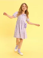 Sukienki i spódniczki dla dziewczynek - Sinsay - Sukienka - fioletowy - miniaturka - grafika 1