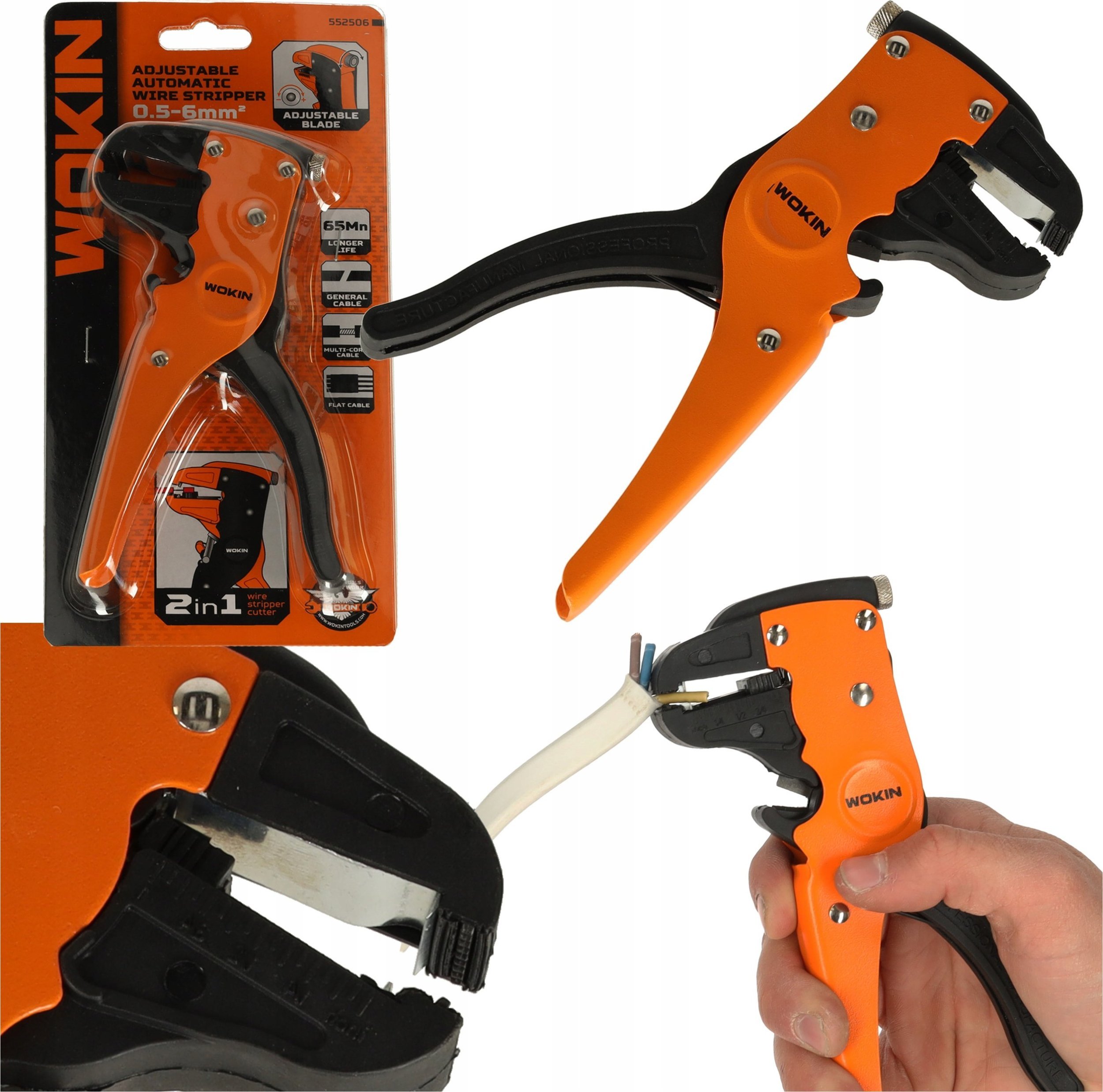 KIK WOKIN Ściągacz izolacji regulowany automatyczny